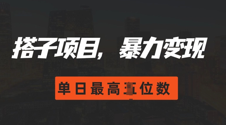 2024搭子玩法，0门槛，暴力变现，单日最高破四位数【揭秘】-居居资源网