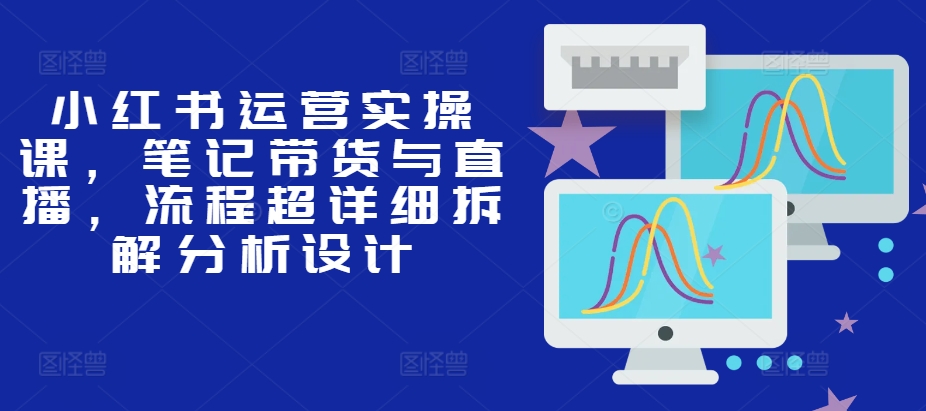 小红书运营实操课，笔记带货与直播，流程超详细拆解分析设计-居居资源网